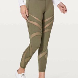 Lululemon Wunder Under High-Rise Tight - Mesh - 28" - Olive green